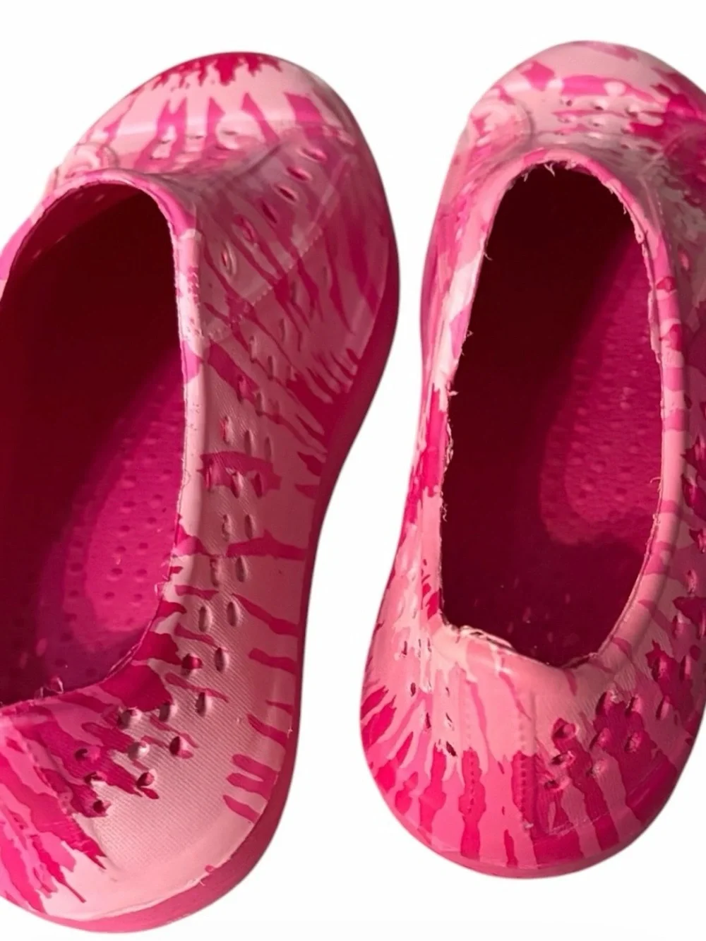 Rampage Pink Tie Dye Print Water Shoes Girl’s Size 9/10 NWT
